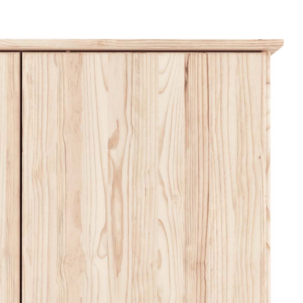 Kleiderschrank ALTA 90x55x170 cm Massivholz Kiefer – Bild 7